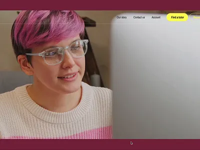 E-learning website interaction animation education product design ui website design