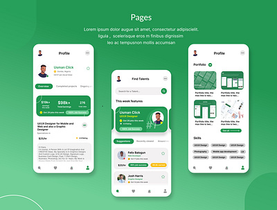 Sleek Freelancing App UI Design app appdesign appdesigninspiration branding creativedesigns design designers graphic design illustration interactiveui typography ui uidesign userinterface ux uxdesign vector webapp webdesign website