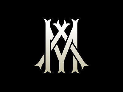 AM Lettermark brand identity branding design lettering lettermark logo mark monogram type typography vintage