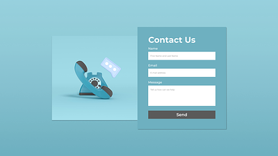 Daily UI #028 - Contact Page contact page ui ui challenge ui design