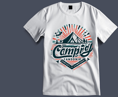 Camping in the jungle branding camping graphic design illustrations snowfall t shirt winter