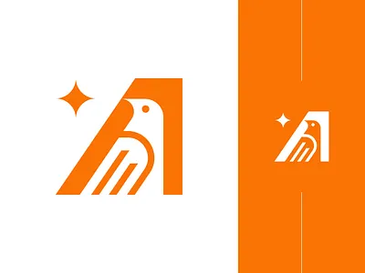Letter A Bird Logo (Available for Purchase) bird logo bird monogram logo branding canaries logo consulting logo design dove logo eagle logo falcon logo hawk logo letter a bird logo logo minimalist minimalist logo monogram simple