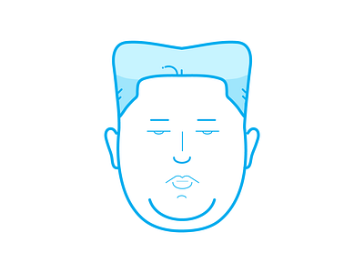 Minimal Kim Jong Un adobe adobe illustrator caricature cartoon design dictator dprk graphic design humour illustration illustrator kim jong un line art minimal new yorker north korea vector visual design