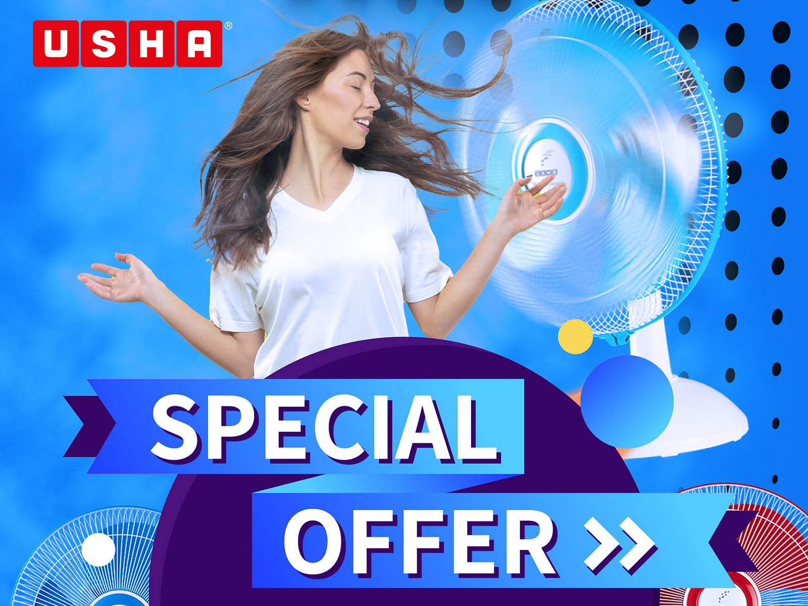 USHA FANS POSTER ADVERTISEMENT by Anand T on Dribbble