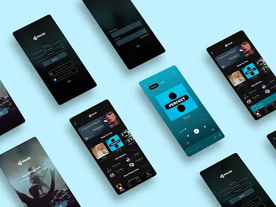 Music App Design Concept design graphic design illustration logo typography ui ux