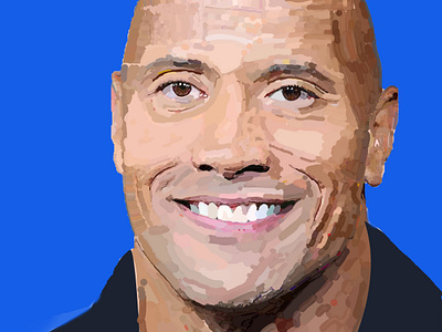 the rock dwayne johnson painting digital painting graphic design painting