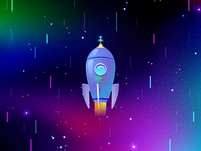 Rocket Ship illustration rocket space spaceship texture