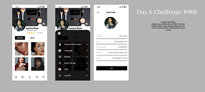 Day 6 User Profile Dailyui ui