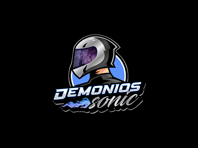 Demonios Sonic Logo Design branding illustration logo vector