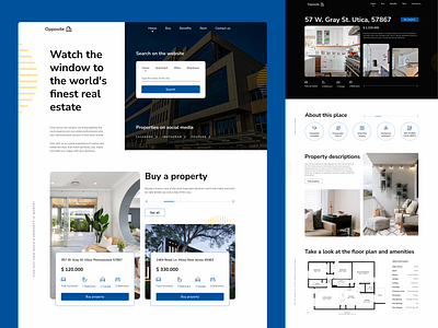 Real estate agency design figma landingpage real estate agency ui ux webdesign