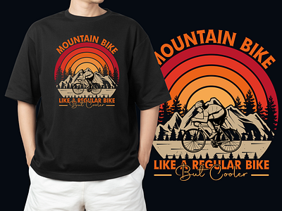 MOUNTAIN BIKE T-SHIRT DESIGN apparel bicycle bike bikelife bikes clothing cycling design downhill fashion graphic design illustration mountain mountainbike mountainbiking mtb mtblife mtblove nature tshirtdesign