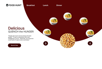 Food web design design food ui ux web design