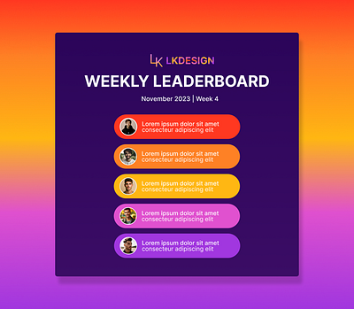 Leaderboard 019 branding dailyui graphic design ui