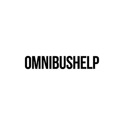 Logo for omnibushelp branding logo naming