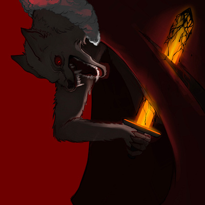LSMP - "Wolf who fears none but his own self" (Ren) character art design digital art illustration poster