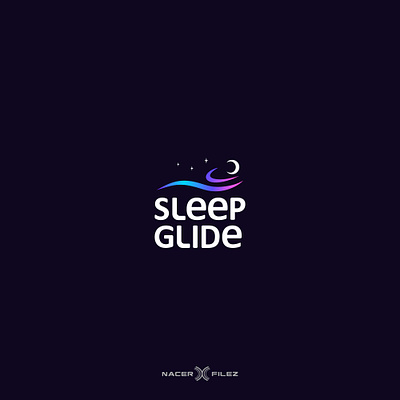 Sleep Glide abstract branding clean design feminine glide identity design logo logos modern moon night simple sleep soft sophisticated
