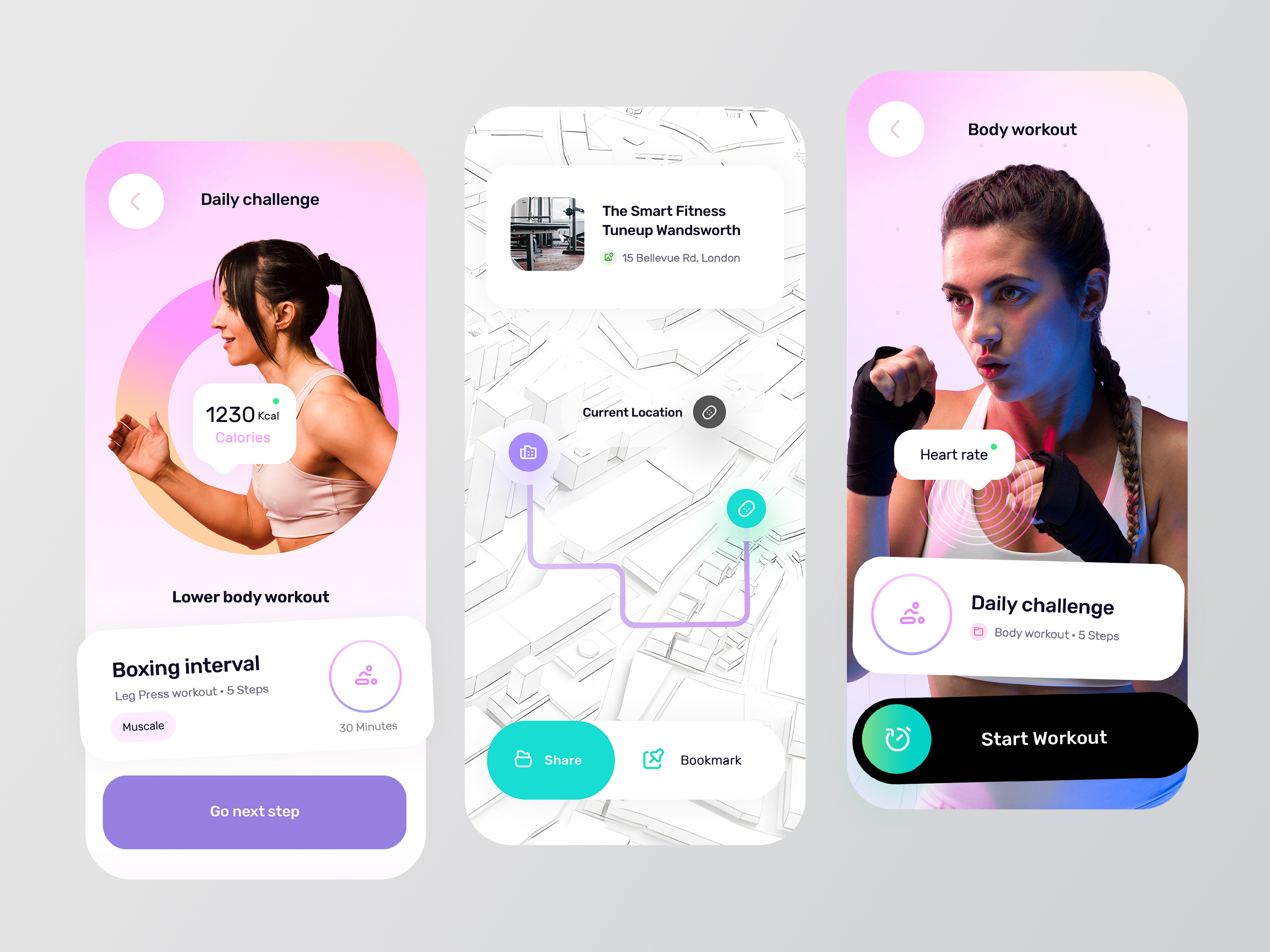 Fitness & Workout App design by Saeed Yousefi on Dribbble