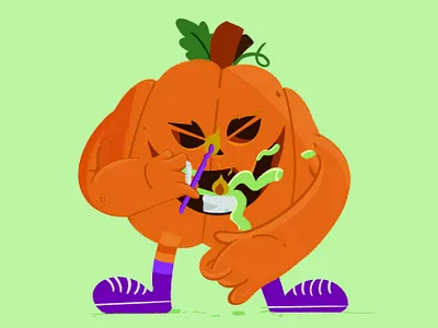 Pumpkin character character design character illustration design graphic design halloween illustration october orange pumpkin