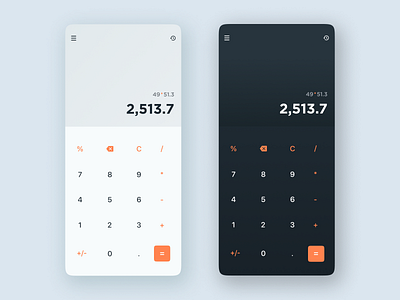 Calculator - UI Playground #2 calculator mininmal design ui