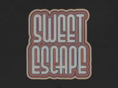 SWEET ESCAPE LETTERING VINTAGE branding classic design graphic design logo typography vector