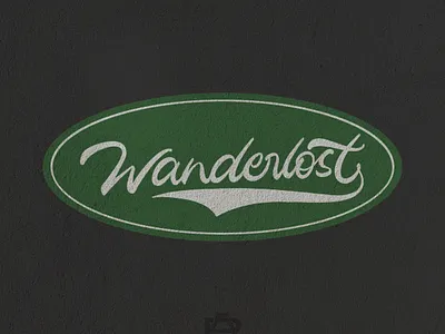 WANDERLOST LETTERING branding classic design graphic design logo typography vector