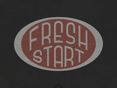 FRESH START LETTERING branding classic design graphic design logo typography vector