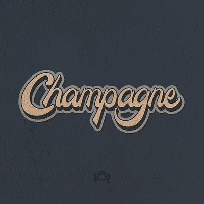 CHAMPAGNE LETTERING branding classic design graphic design logo typography vector