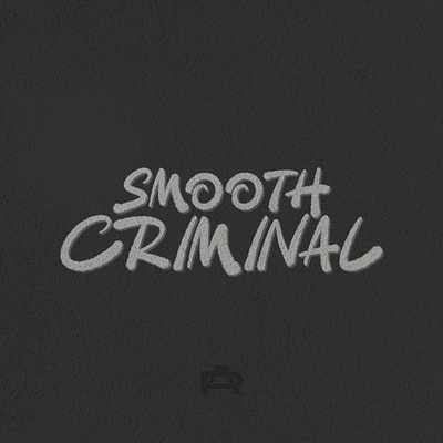 SMOOTH CRIMINAL LETTERING branding classic design graphic design logo typography vector