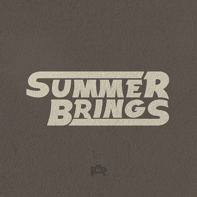 SUMMER BRINGS branding classic design graphic design logo typography vector