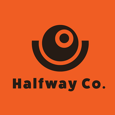 Halfway Co. Logo brand design branding logo logo design