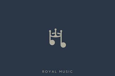 Royal Music branding logo design royal logo royal music logo
