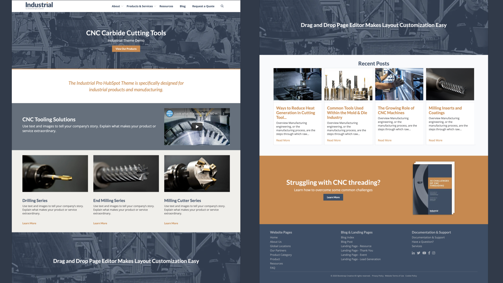 HubSpot CMS Theme For Industrial & Manufacturing Companies By Jake Lett ...