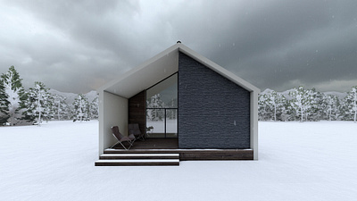 A Compact Barnhouse 3d architecture barnhouse cottage house lumion minimalism render timber timberframe