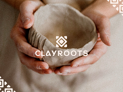 ClayRoots Logo brand branding clay clay logo clay pots logo craft craft logo design figma graphic design logo logo design pattern logo pot logo pots pottery pottery logo tile logo