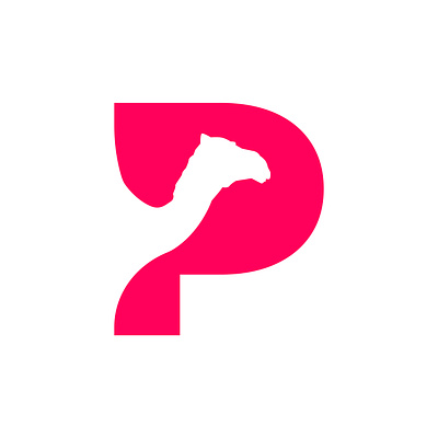 PinkCamel Logo Letter Mark Logo camel job letter letter logo letter mark letter p logo p pink