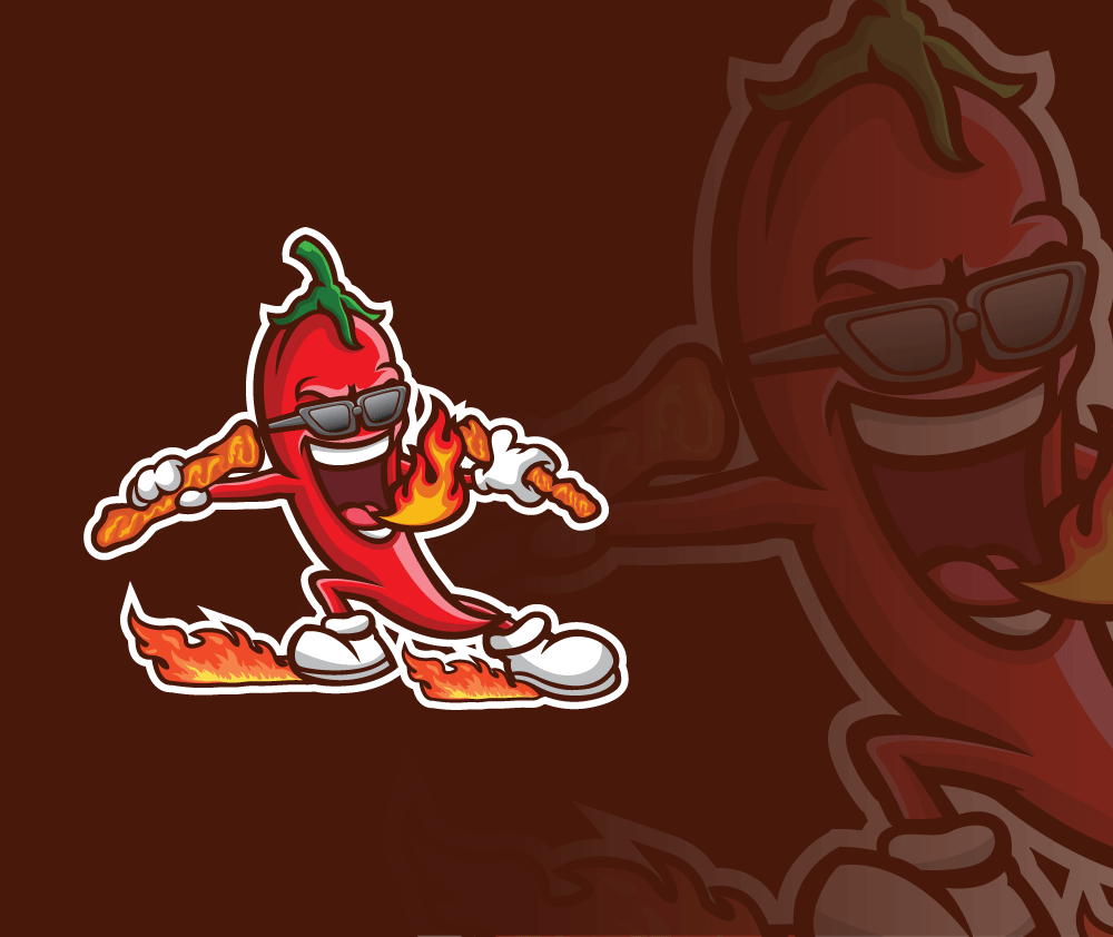 Hot Cheeto Mascot Design branding cartoon cheeto design fire graphic design hot hot cheeto mascot illustration illustrator logo logo 3d logo design mascot ui vector