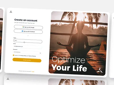 Sign Up - Podcast & Network app create account forgot password login podcast profile creation sign in sign up ui ux web app website wellness