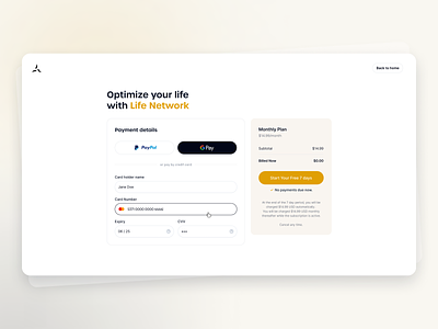 Subscription Page - Podcast & Network buy plan checkout free trial payment pricing pro plan subscribe subscription ui ux web app web design web site