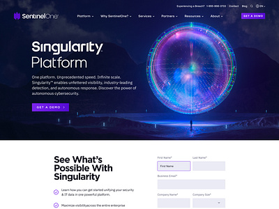 SentinelOne | Singularity Platform cybersecurity design hadzhiev primedivision sevilaxiom strahil ui ux