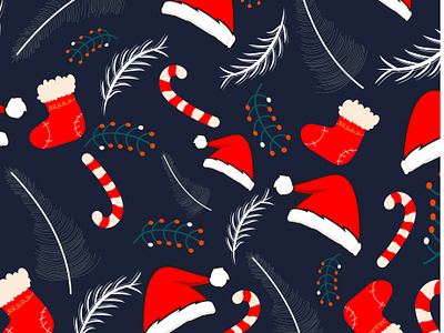 CHRISTMAS SEAMLESS PATTERN cards christmas decorative greeting home decor illustration pattern seamless winter