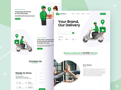 Web design for Food Delivery Company food delivery webdesign ui website ui design