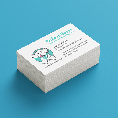 Business Cards - Homemade Dog Treats branding business card clean dog logo graphic design layout logo