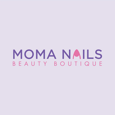 Logo - Moma Nails branding clean design graphic design illustration logo typography vector