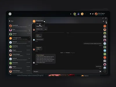 Group Chat - Messages chat community crypto discussion group chat inbox message messager messages modern social network ui ux web app web design web site web3