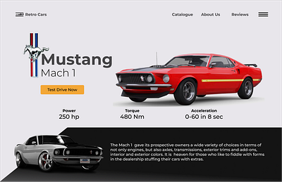 Retro Car Car selling website branding car carselling design illustration logo retro sell typography ui ux vector website