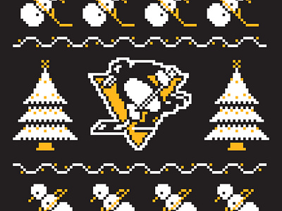 Pittsburgh Penguins Holiday Sweater branding design graphic design illustration logo vector