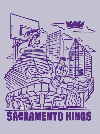 Sacramento Kings City View Design branding design graphic design illustration logo vector