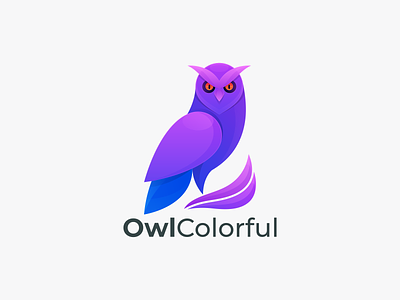 Owl Colorful branding graphic design icon illustration logo owl colorful owl design logo owl logo