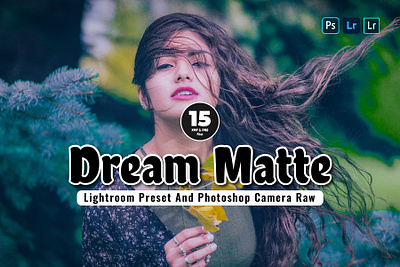15 Dream Matte Mobile & Desktop Lightroom Presets ad on ad on dream matte branding design dream matte presets graphic design illustration lightroom presets presets