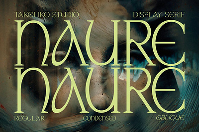 Naure - Serif Display brutalism font classic font display font fashion font hipster font renaisance font roman font serif font unique font vintage font wavy font